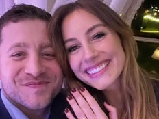 Tyrone Wood and Faye Harris are pictured in an Instagram photo.