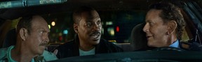John Ashton as Chief John Taggart, Eddie Murphy as Axel Foley and Judge Reinhold as Billy Rosewood in Beverly Hills Cop: Axel F.