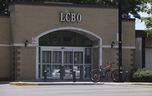 An LCBO location on Danforth Ave. just east of Victoria Park Ave. sits empty during the strike.