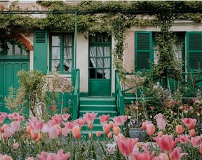 Claude Monet's pink house with green shutters at Giverny is one of Normandy's most popular attractions. The house and gardens are open to the public six months per year. PHOTO: MARIE-ANAIS THIERRY