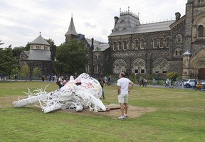 Anti-Israel protesters at the University of Toronto encampment finally vacate King's College Circle on Wednesday, July 3, 2024. JACK BOLAND/TORONTO SUN