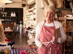 A sales clerk is pictured in this file photo.