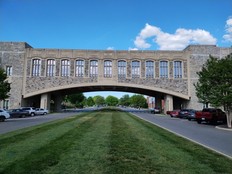 The Torgersen Bridge on the campus of Virginia Tech