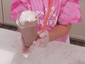 A milkshake is served at Sugar Magnolia