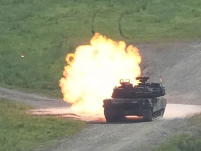 Un tanque Abrams M1A2 del ejército estadounidense.