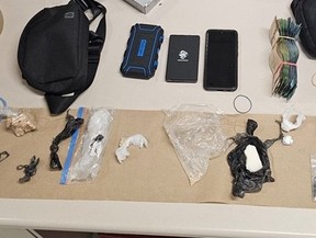 Seized items in drug trafficking investigation. TORONTO POLICE HANDOUT