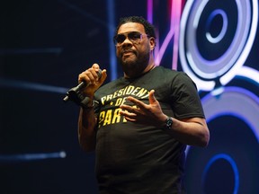 Fatman Scoop is pictured at the RAC Arena in Perth, Australia on Nov. 11, 2023.