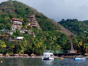 Jade Mountain from the water