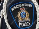 A Waterloo Regional Police badge.