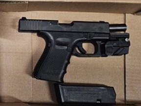 A firearm seized by Toronto Police.