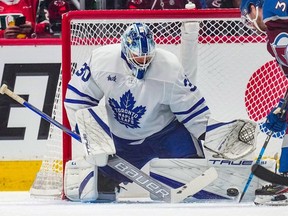 Goaltender Matt Murray of the Toronto Maple Leafs.