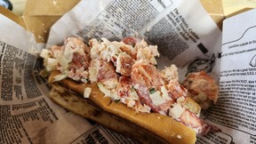 The lobster roll at Richard’s Fresh Seafood is a thing of beauty. SARA SHANTZ PHOTO