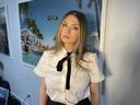 Anna Delvey, also known as Anna Sorokin, poses at her apartment in New York, May 26, 2023, to promote her podcast,