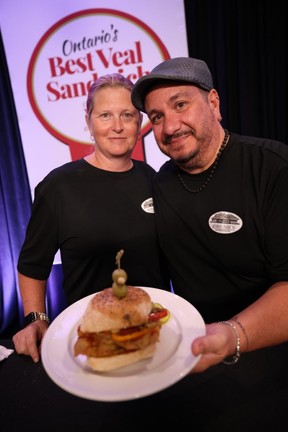 Chef Anthony and Janet DelBrocco, of Kingsville’s Mettawas Station Italian Mediterranean Grill, were named winners of Ontario’s Best Veal Sandwich 2024 competition.
