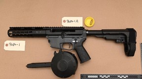 Toronto Police say a long gun was located during a police investigation in the Jane St. and Wilson Ave. area on Tuesday.