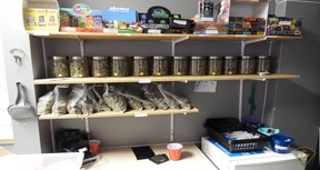 Police closed down a pair of cannabis stores in Niagara Falls. OPP HANDOUT