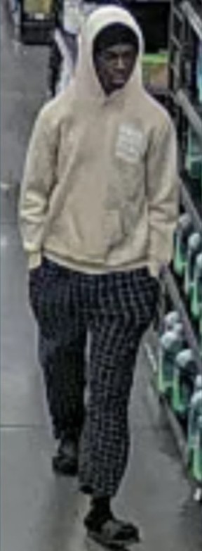 Investigators need help identifying this man who is suspected of committing indecent acts in Oshawa on Wednesday, Aug. 21, 2024.