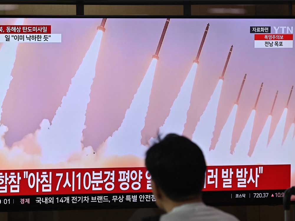 North Korea launches multiple ballistic missiles after Kim vowed to bolster war readiness