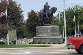 ÚLTIMA RESPONSABILIDAD: El general George Custer es el hijo más famoso de Monroe. BRAD HUNTER/ SOL DE TORONTO