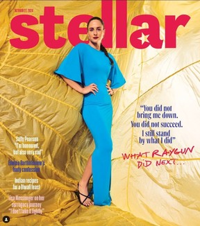 Rachael 'Raygun' Gunn is on the cover of the Oct. 27 issue of Stellar magazine.