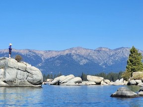 A kayaking adventure with Clearly Tahoe is a must-do on Lake Tahoe, highlighted by a stop at Bonsai Rock. SARA SHANTZ PHOTO