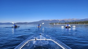 A kayaking adventure with Clearly Tahoe is a must-do on Lake Tahoe. SARA SHANTZ PHOTO