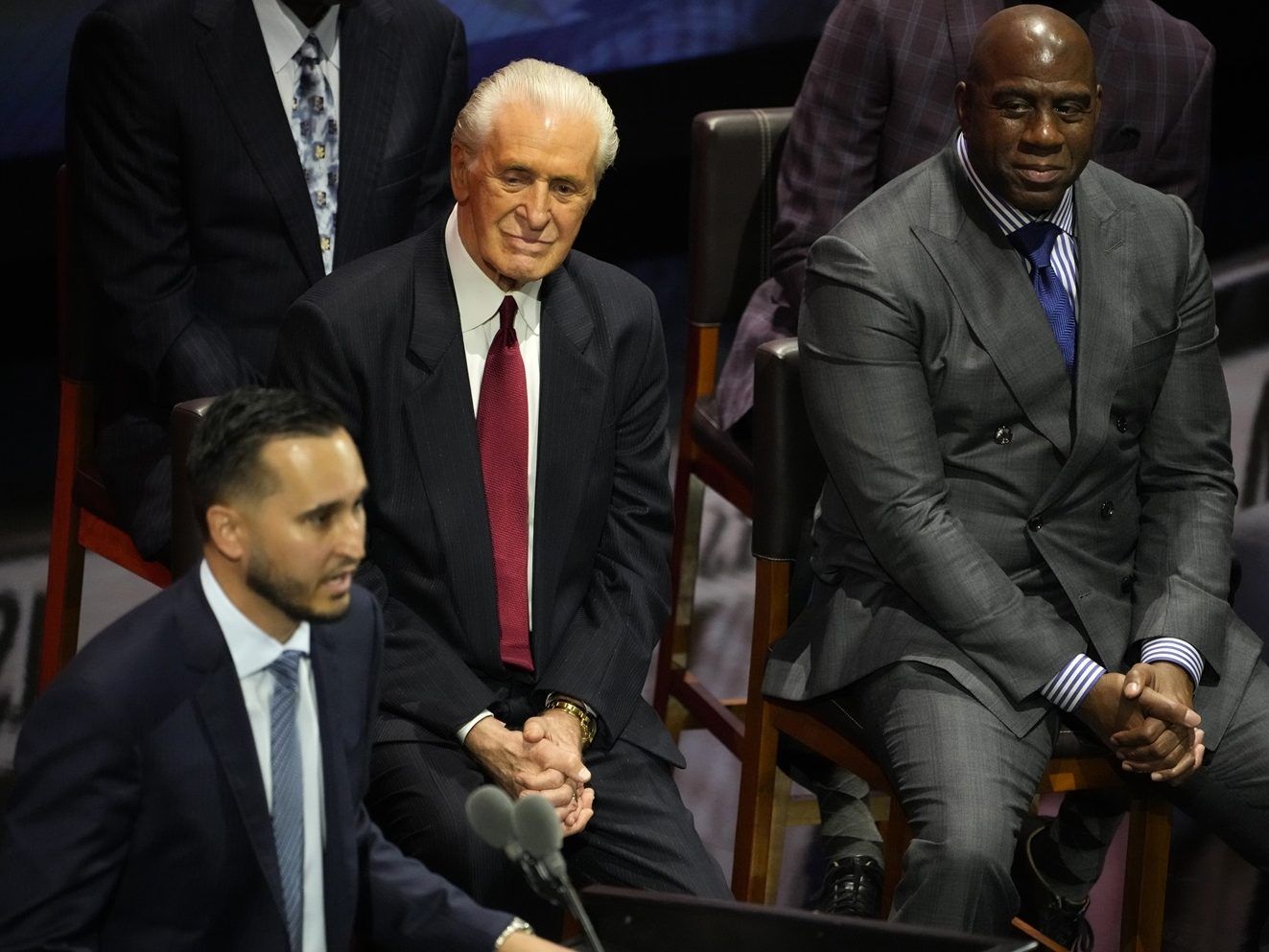 West becomes first 3-time inductee as Carter, Billups enter basketball hall