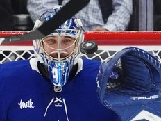 Toronto Maple Leafs goaltender Anthony Stolarz