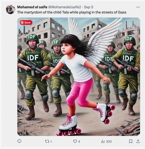 An X post by Mohamed El Saife.
