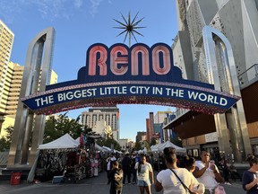 The famous arch in Reno, ‘The Biggest Little City in the World.’ IAN SHANTZ/TORONTO SUN