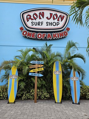 Catch a wave at Cocoa Beach's most-famous surf shop, Ron Jon -- a perfect place to pop in if you forgot your hat or sunnies! Laura Shantora Nelles/Toronto Sun