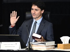 Prime Minister Justin Trudeau is sworn in