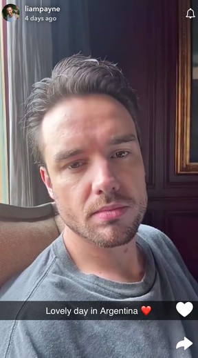 Liam Payne snapchat