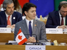 Prime Minister Justin Trudeau attends the opening session of the G20 Summit.