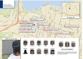 BUSTED: Alleged gang members. HPS