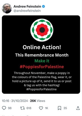 Poppies for Palestine