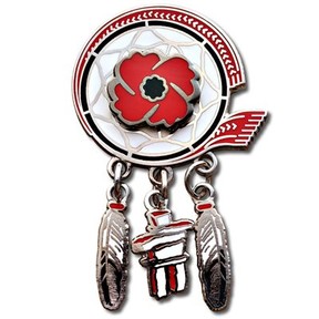 The poppy for Indigenous Remembrance Day Nov. 8th each year is the only special design for the poppy approved by the Royal Canadian Legion