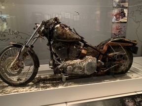 The Harley-Davidson bike that washed up on the shore of B.C. following the 2011 tsunami in Japan.