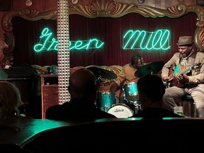The Ben Paterson Organ Trio featuring Paterson on Hammond B-3 organ, Bobby Broom on guitar (pictured) and Greg Artry on drums perform at the Green Mill Cocktail Lounge, an institution for nightly live music in Chicago. IAN SHANTZ/TORONTO SUN