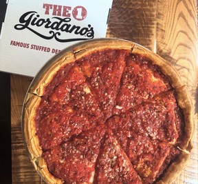 Giordano’s is a popular choice among deep-dish pizza lovers in Chicago. giordanospizza/INSTAGRAM