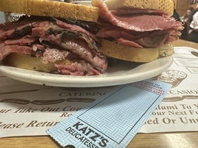 The pastrami sandwich at Katz's deli is worth waiting out the long lineups. IAN SHANTZ/TORONTO SUN