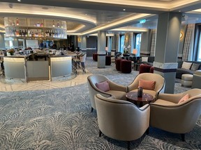 The Dolce Vita lounge is the heart of Silver Nova and transforms into a piano bar for evening cocktails. CYNTHIA MCLEOD/TORONTO SUN
