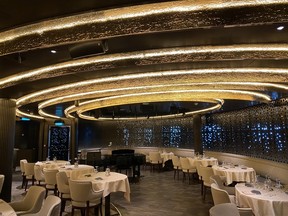 Silversea says Silver Note lounge, with its dark colour palette offset by gold and velvet accents, is inspired by jazz clubs of the 1920s. CYNTHIA MCLEOD/TORONTO SUN