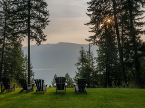Sunrise view over Kootenay Lake and the Purcell Mountains as seen from Mountain Trek Health Reset Retreat in Ainsworth, B.C. Ernest Doroszuk/Toronto Sun