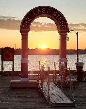 The Last Steps in Halifax, Nova Scotia, symbolizes the final steps of Canadian soldiers before shipping overseas to the Western Front during the First World War.