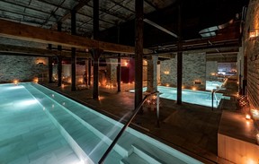 AIRE Ancient Baths Chicago offers traditional-style Roman, Greek and Ottoman baths in a restored factory from 1902. HANDOUT