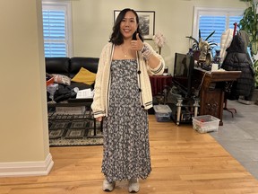 Markham elementary school teacher Victoria Ngai, 26, says her Taylor Swift concert-going look for the Friday, Nov. 15, 2024, show in Toronto is inspired by Swift’s Folklore album.