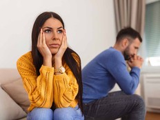 A woman is waiting for her boyfriend to propose.