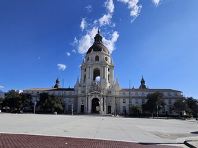 Exterior of the Pasadena, Calif., city hall.