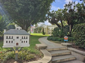 Entrance to the Wrigley Gardens in Pasadena